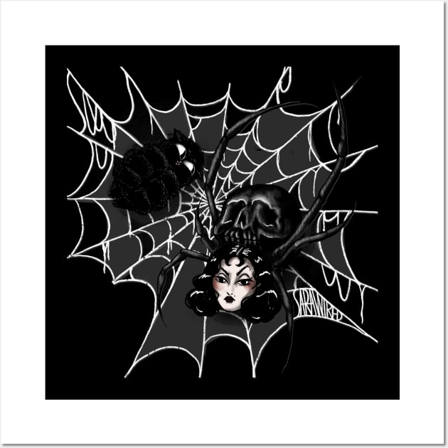 Goth Spider Wall Art by SaraWired